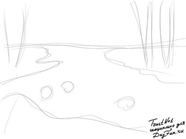 Рисунок карандашом природа для начинающих поэтапно