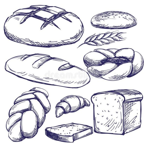 Хлебобулочные изделия рисунок