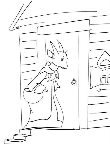 Волк и семеро козлят рисунок