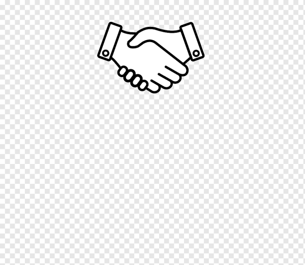 Рукопожатие нарисовать легко