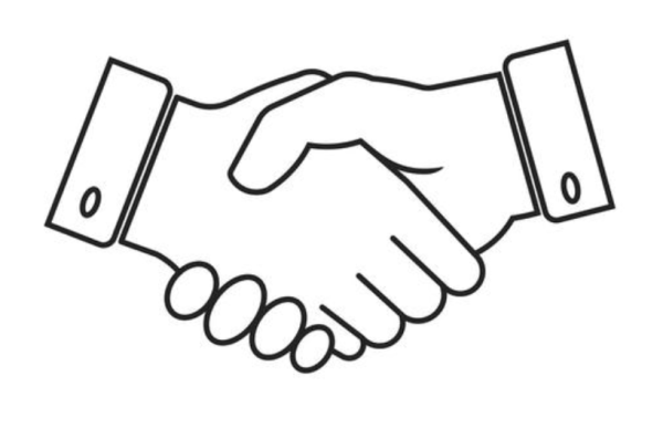 Рукопожатие рисунок