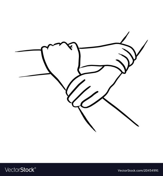 Графическое изображение рукопожатия