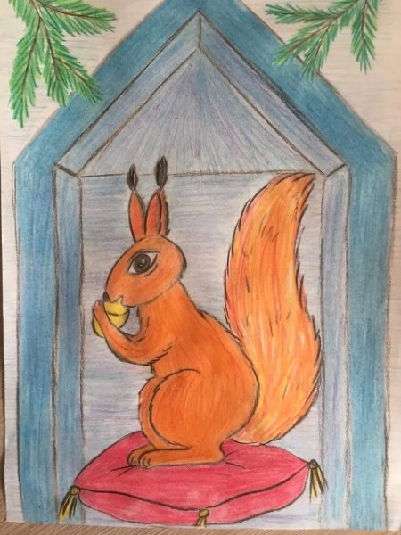 Белка орешки грызет сказка