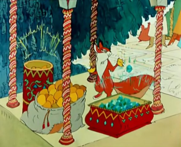 Белочка с золотыми орешками рисунок