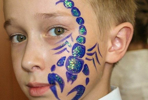 Раскраска лицо аквагримм