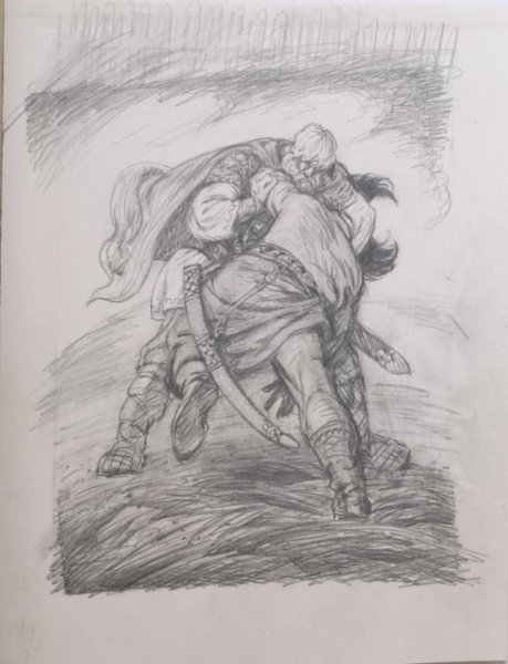 Былина Илья Муромец и Соловей разбойник раскраска