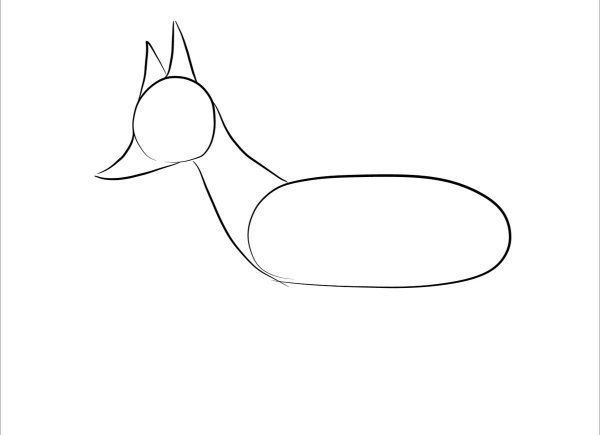 Рисунки лисы легкие