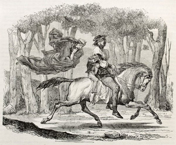 Иллюстрация к балладе Лесной царь