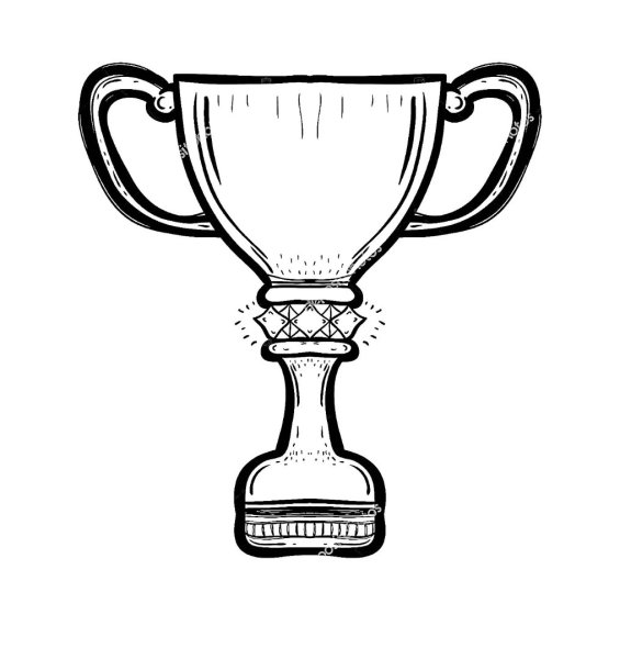 Кубок раскраска для детей