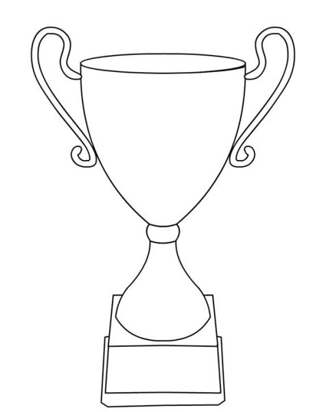 Кубок футбол раскраска