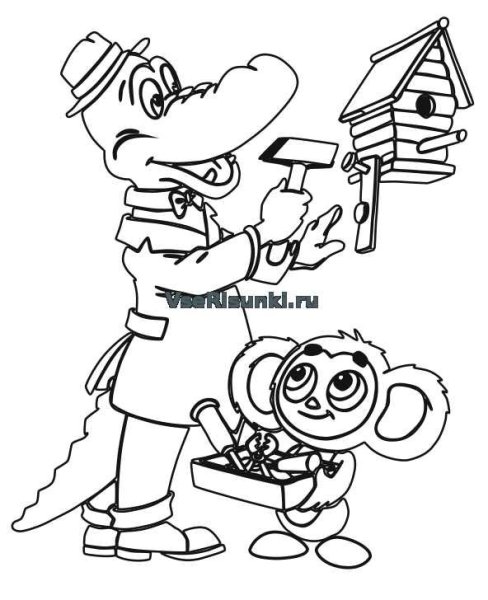 Чебурашка и крокодил Гена