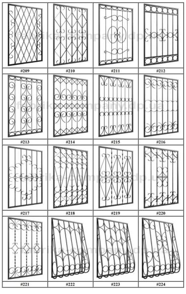 Оконные решетки сварные чертежи