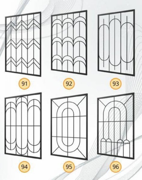 Прямые сварные решетки на окна