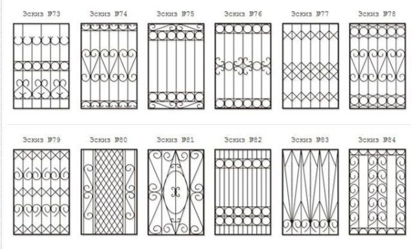 Оконные решётки рисунки