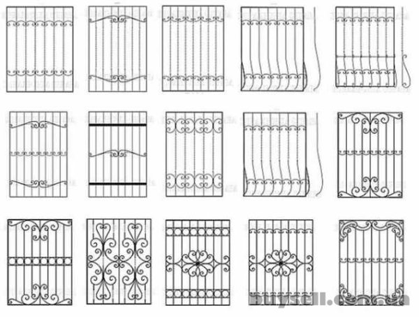 Решетки на окна чертеж
