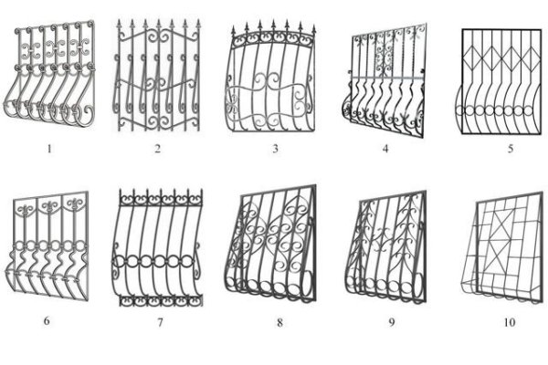 Решётки на окна эскизы выпуклые