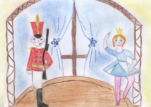 Рисунок к сказке Андерсена стойкий оловянный солдатик