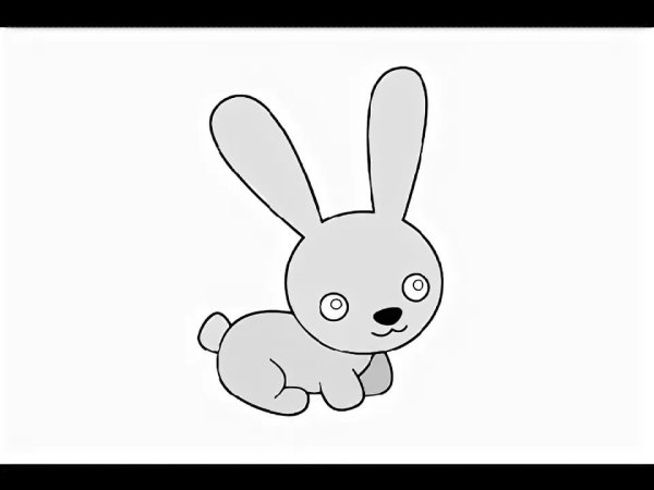 Зайчик эскиз легкий
