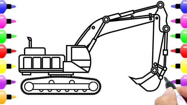 Экскаватор для рисования