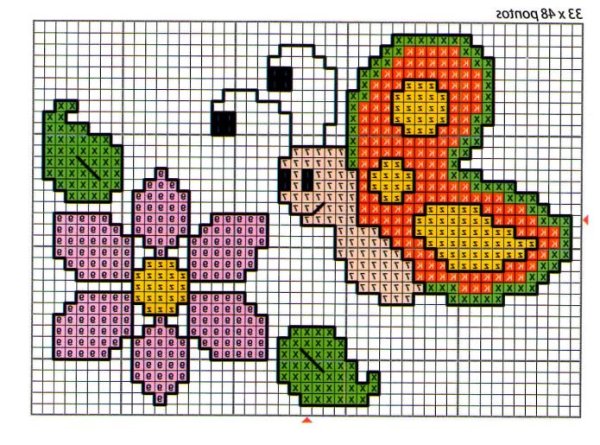 Вышивка для детей схемы простые