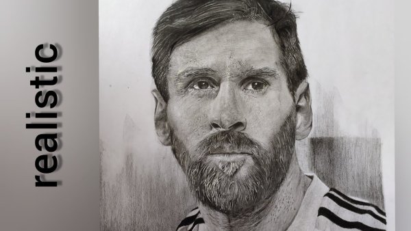 Типографический портрет Месси