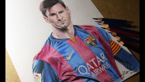 Красивый портрет Месси