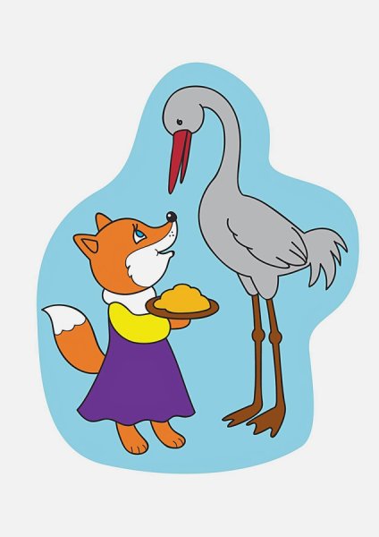 Сказка лиса и Журавель