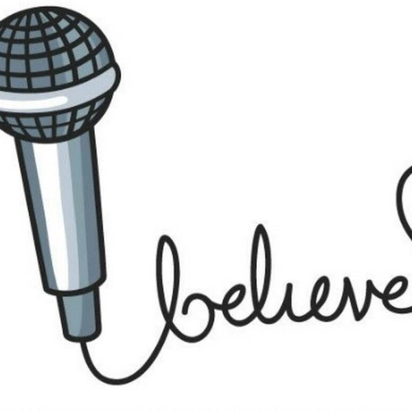 Микрофон нарисованный