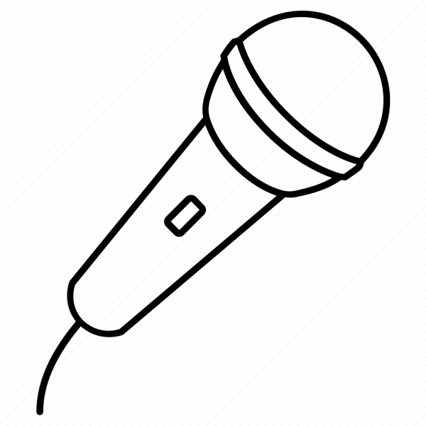 Микрофон раскраска для детей