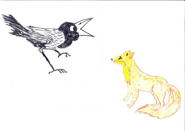 Иллюстрации к басням Крылова легкие