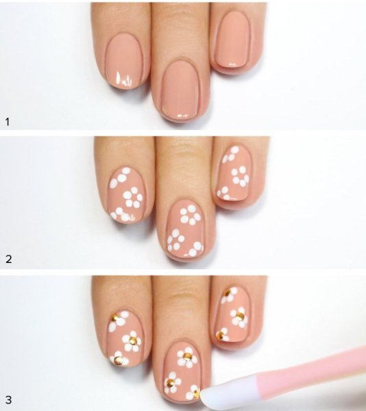 Рисунки на ногтях для начинающих