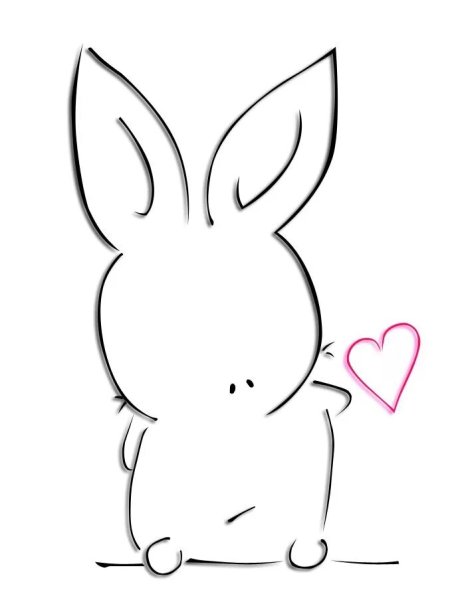 Кролик для срисовки