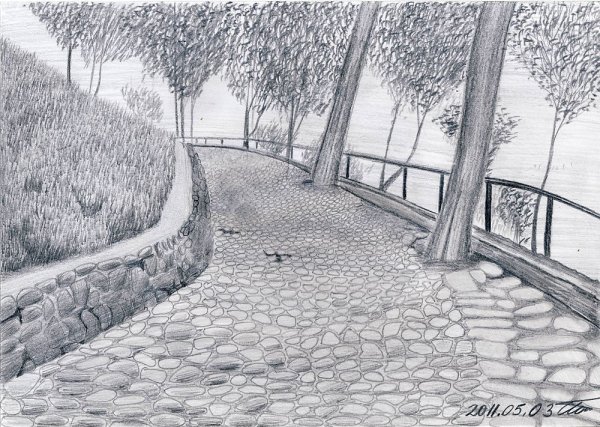 Парк карандашом