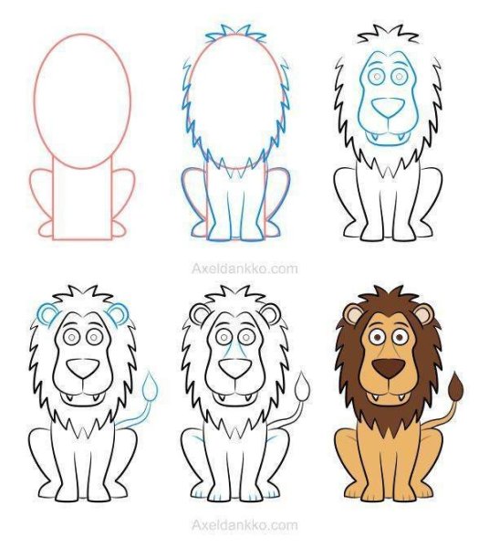 Draw a Lion super simple