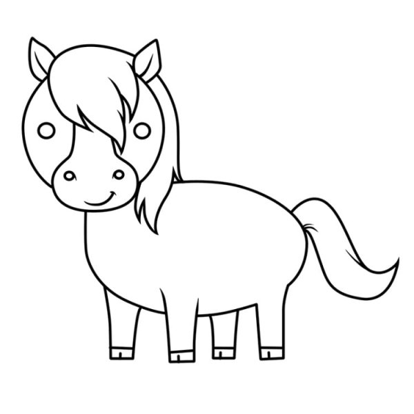 Лошадки маленькие рисунок