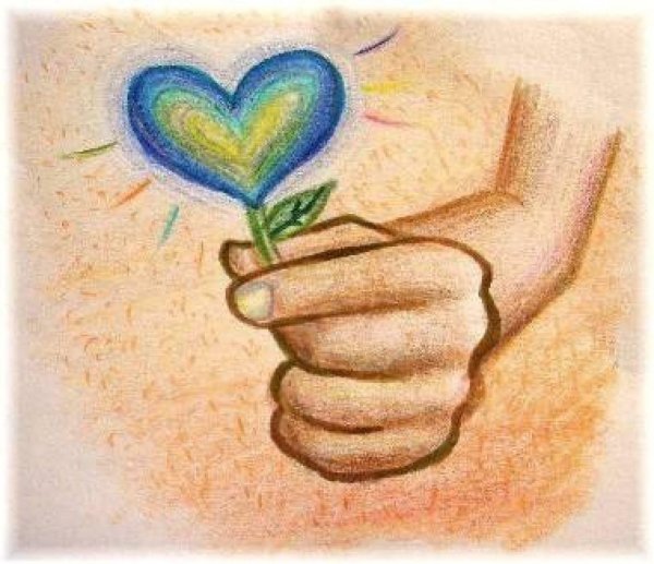 Мальчик переводит бабушку через дорогу рисунок