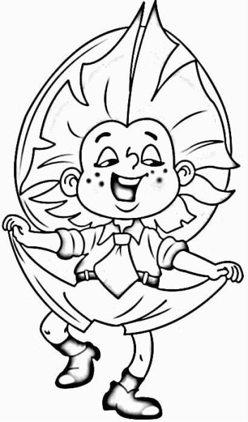 Поэтапное рисование Незнайки