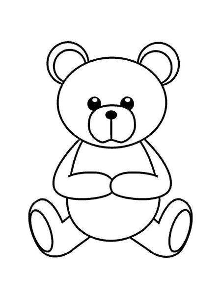 Раскраска. Медвежонок