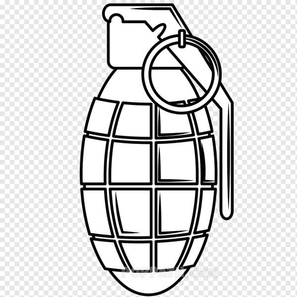 Раскраска граната Боевая