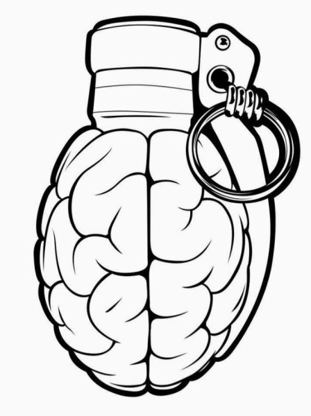 Граната нарисовать