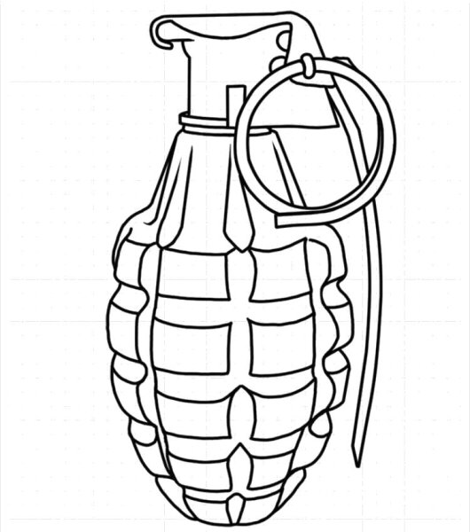 Раскраски гранаты