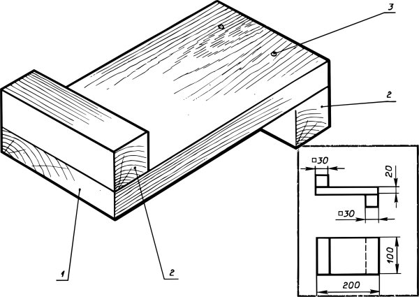Упор для пиления древесины