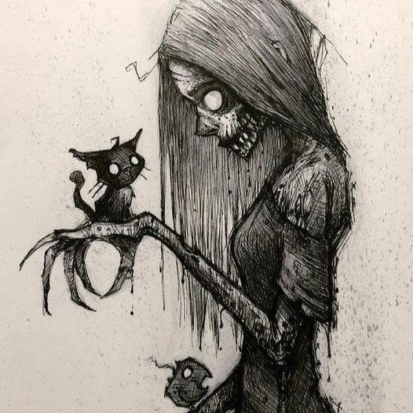 Раскраска крипипаста безглазый Джек