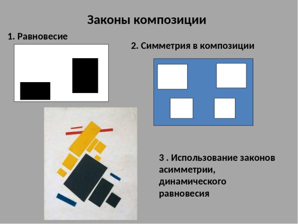Композиция из геометрических фигур