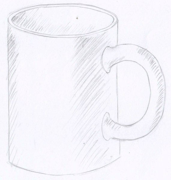 Кружка карандашом