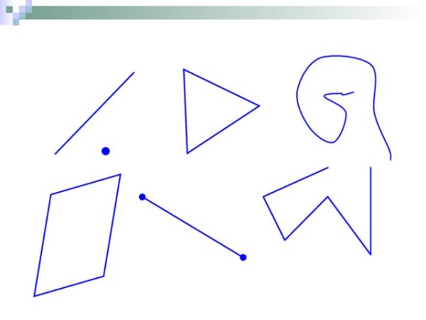 Начертить ломаную линию из трех звеньев