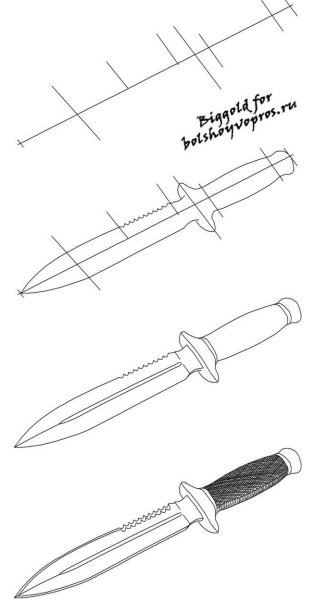 Рисунки карандашом оружие