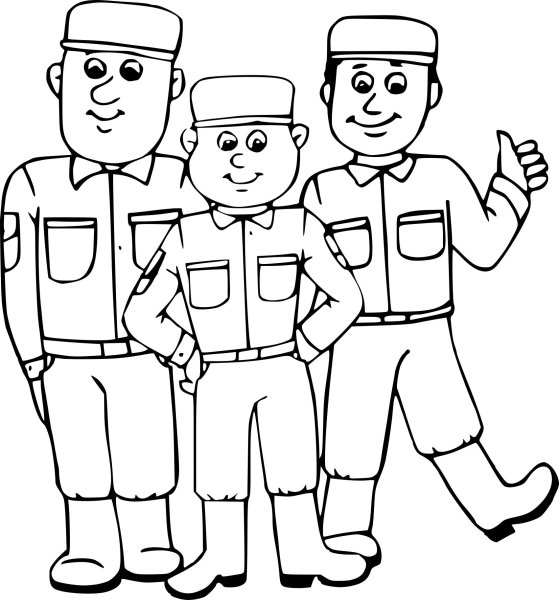 Рисунок солдата для срисовки