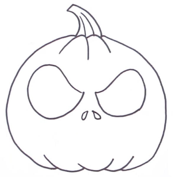 Тыква пошаговое рисование