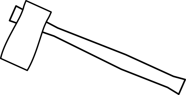 Топор раскраска для детей